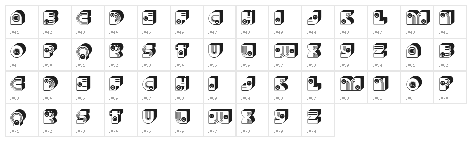 Fantasy Hollow Extruded Regular Character Map