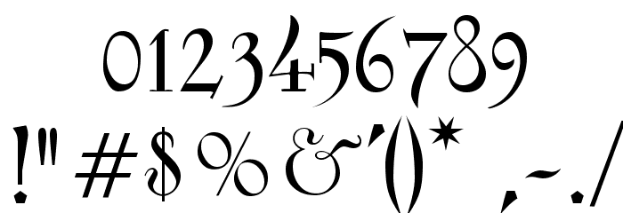Fantasy One Font OTHER CHARS
