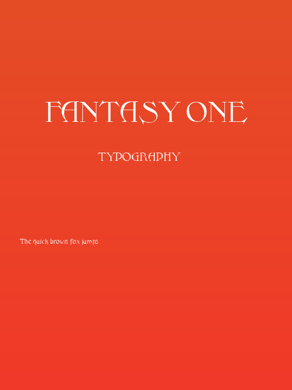 Fantasy One Poster