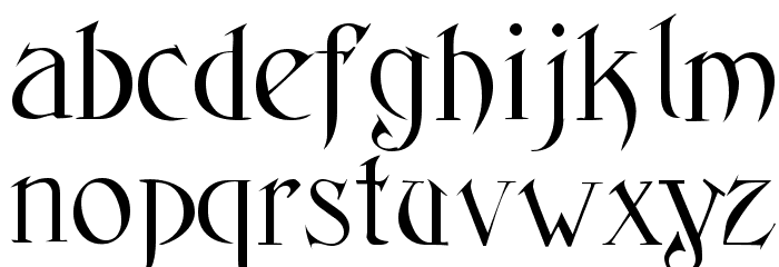 Fantasy One Font LOWERCASE