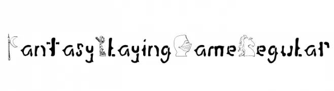 Fantasy Playing Game Regular  font caratteri gratis