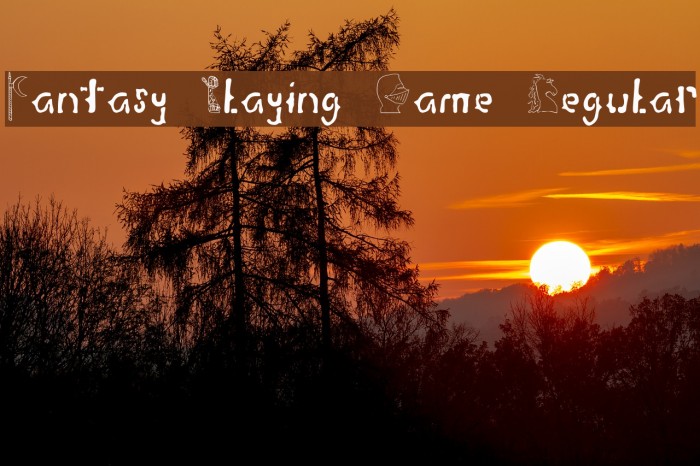 Fantasy Playing Game Regular Font examples