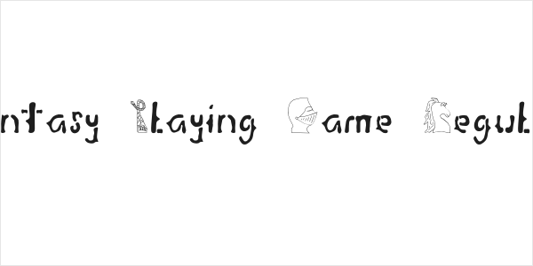 Fantasy Playing Game Regular Logo