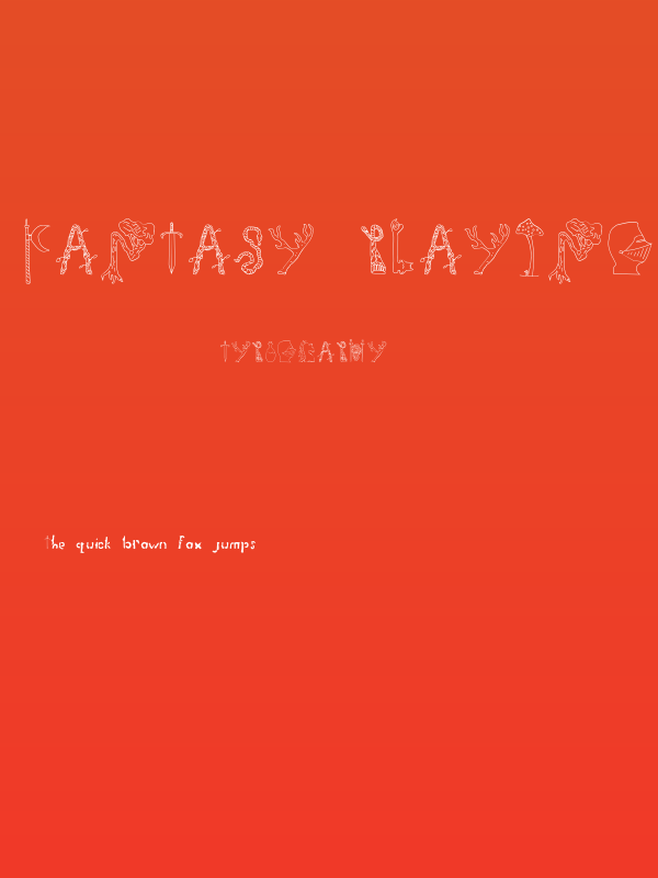 Fantasy Playing Game Regular Poster