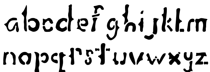 Fantasy Playing Game Regular Font LOWERCASE