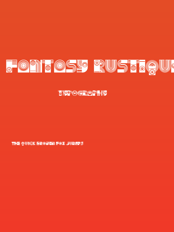 Fantasy Rustique Regular Poster