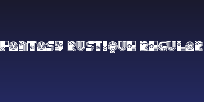 Fantasy Rustique Regular Social Header