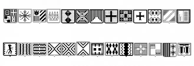 Fantasy Shields Two Regular 字体 大写