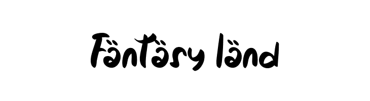 Fantasy land  フリーフォントのダウンロード