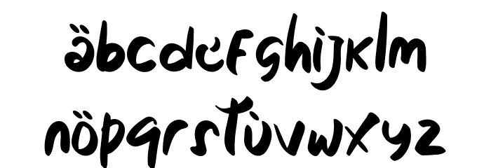 Fantasy land Font LOWERCASE