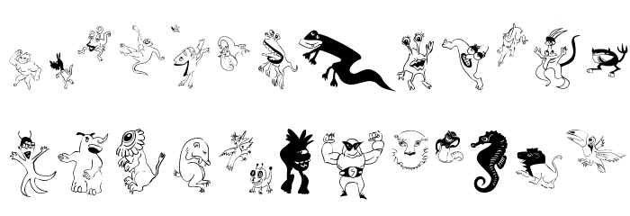 FantasyBats Font LOWERCASE