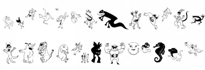 FantasyBats फ़ॉन्ट लोअरकेस