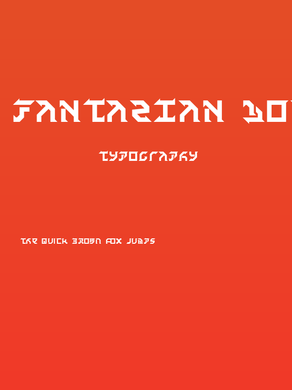 Fantazian Bold Poster