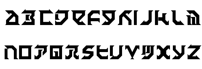 Fantazian Bold Schriftart Kleinbuchstaben