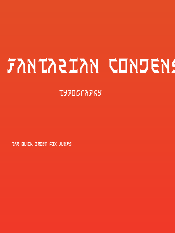 Fantazian Condensed Poster