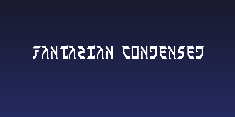 Fantazian Condensed Social Header