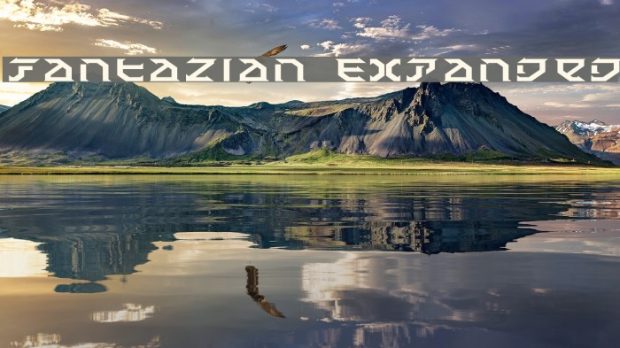 Fantazian Expanded Font examples