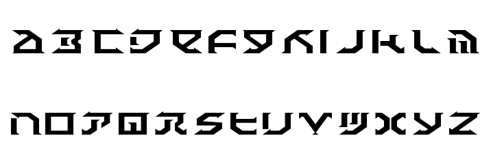 Fantazian Expanded Font LOWERCASE