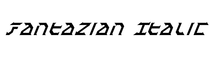 Fantazian Italic  font caratteri gratis