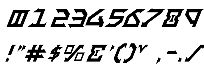 Fantazian Italic Font OTHER CHARS