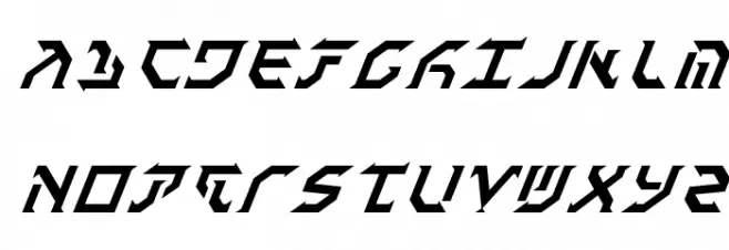 Fantazian Italic خط أحرف كبيرة