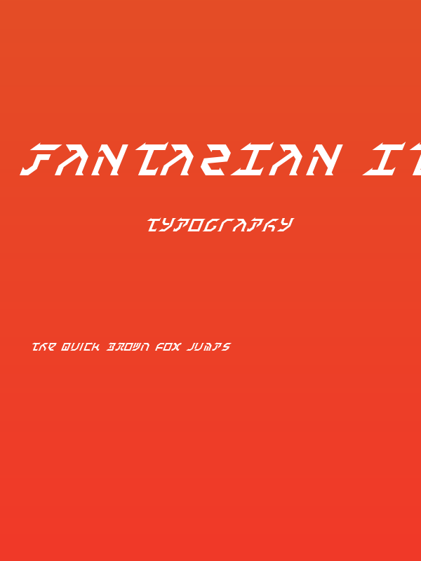 Fantazian Italic Poster