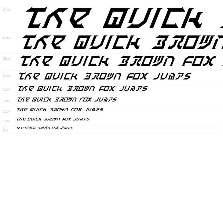 Fantazian Italic Waterfall