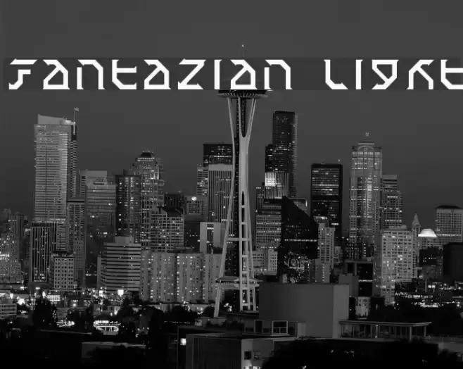 Fantazian Light フォント examples