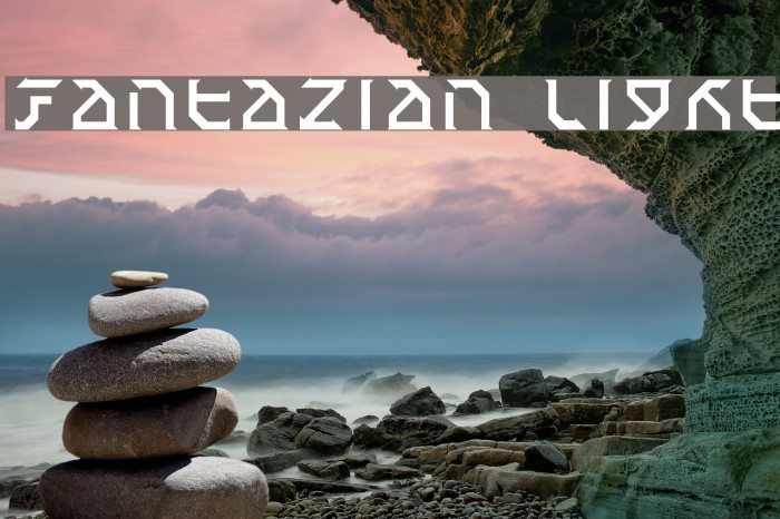 Fantazian Light フォント examples