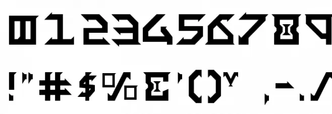 Fantazian Font OTHER CHARS