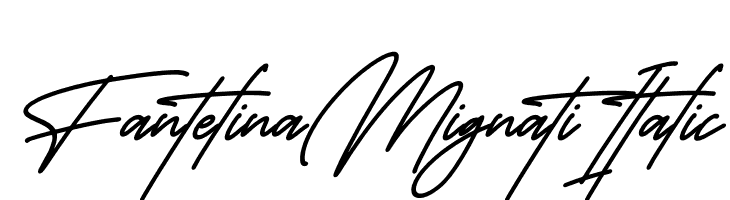 Fantelina Mignati Italic  免费字体下载