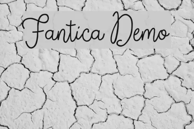 Fantica Demo फ़ॉन्ट examples