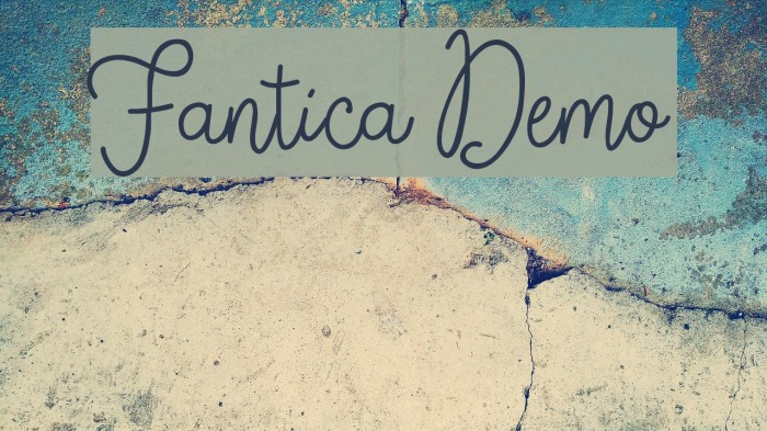 Fantica Demo Font examples