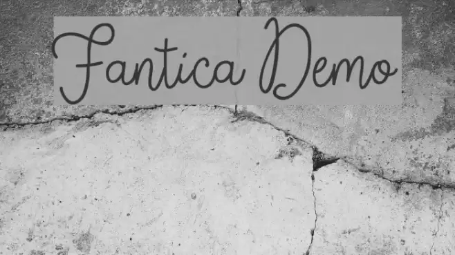 Fantica Demo फ़ॉन्ट examples