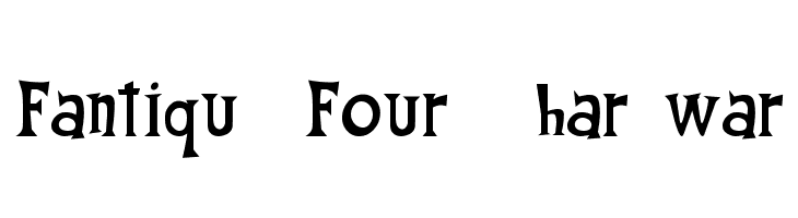 Fantique Four Shareware Font