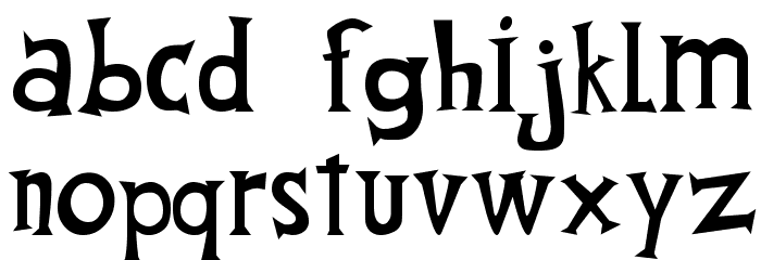 Fantique Four Shareware Font LOWERCASE