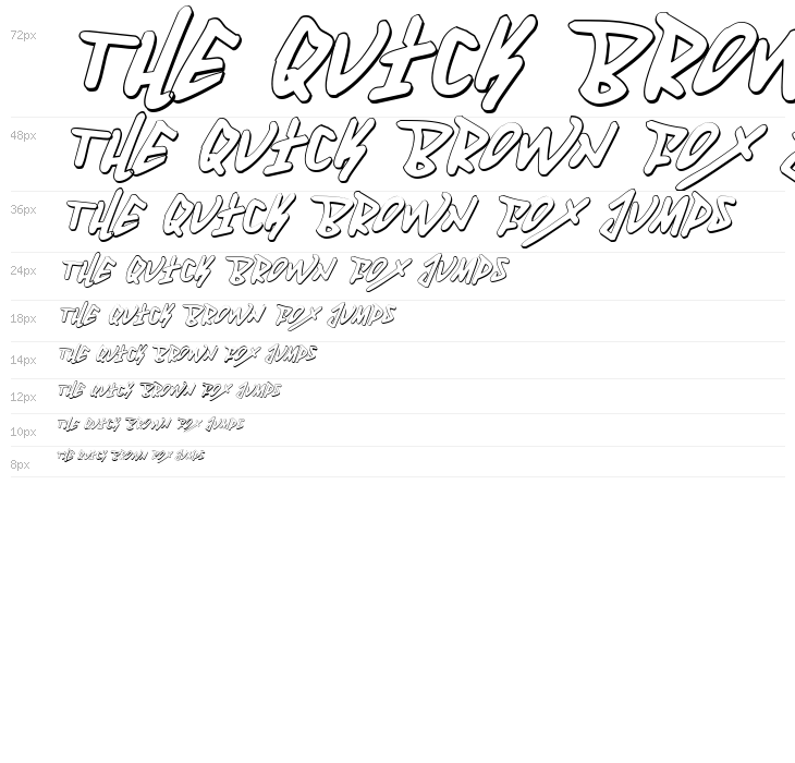 Fantom 3D Italic Waterfall