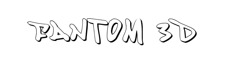 Fantom 3D  font caratteri gratis