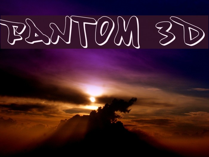 Fantom 3D Font examples