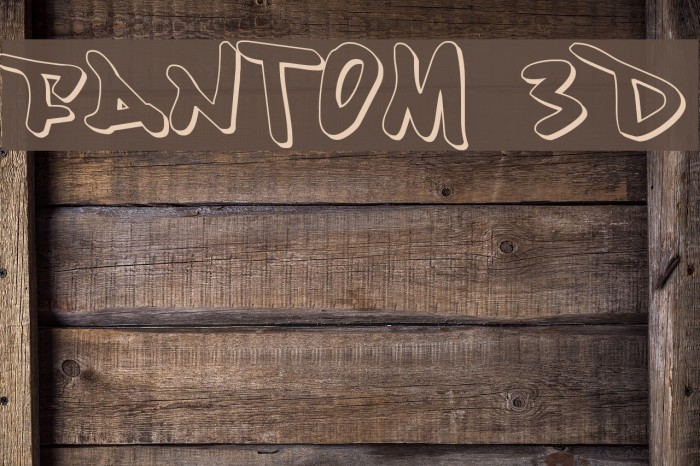 Fantom 3D Font examples