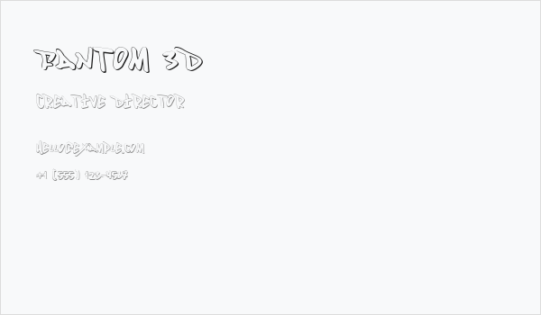 Fantom 3D Business Card