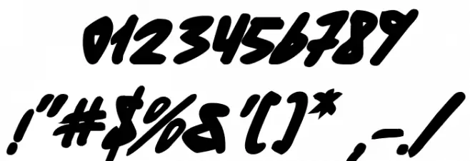 Fantom Bold Italic Font OTHER CHARS