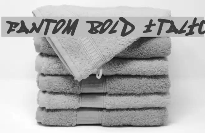 Fantom Bold Italic Font examples