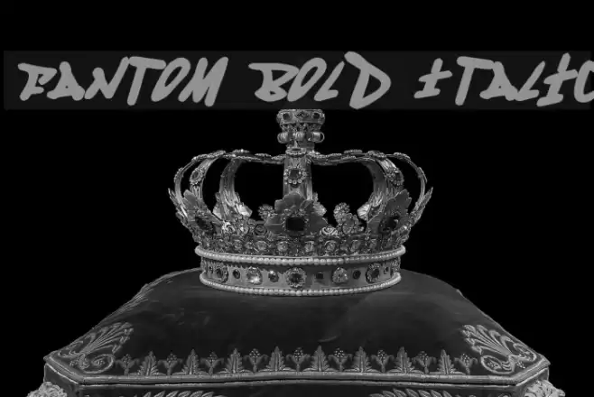 Fantom Bold Italic Font examples