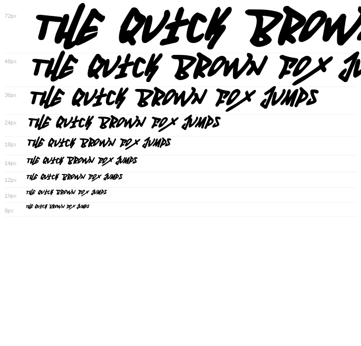 Fantom Bold Italic Waterfall