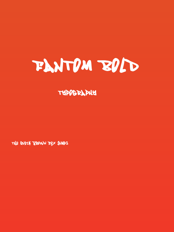 Fantom Bold Poster