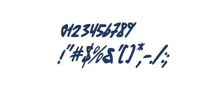 Fantom Condensed Italic Other Characters