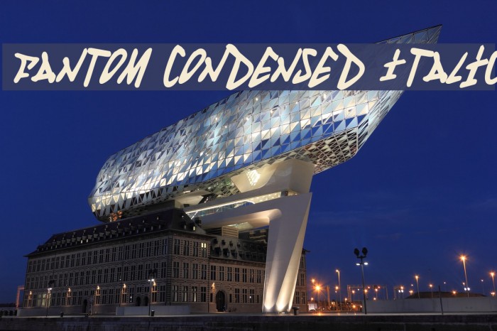 Fantom Condensed Italic Example 1