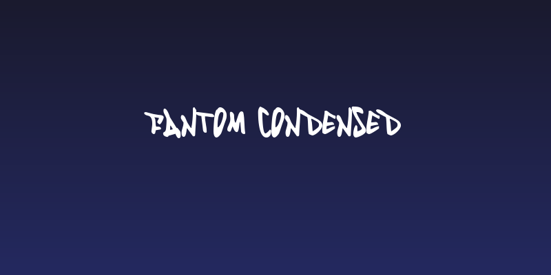 Fantom Condensed Social Header