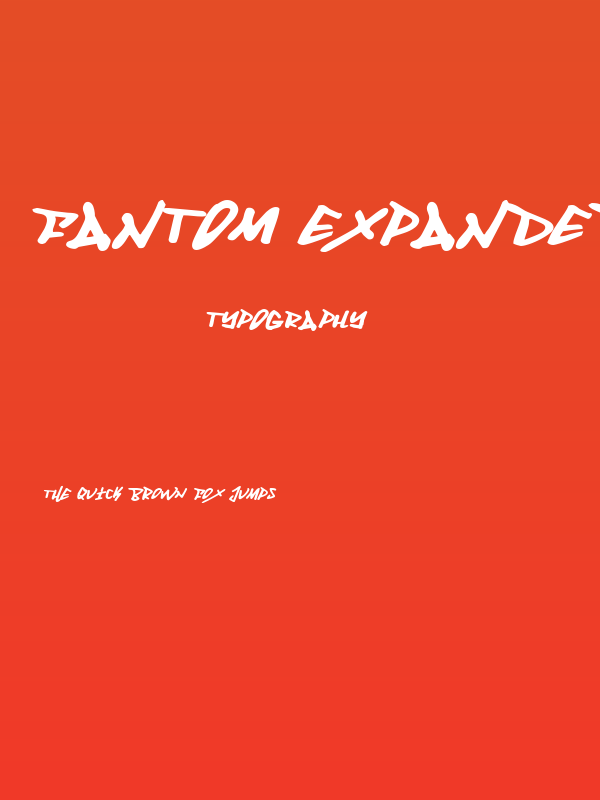Fantom Expanded Italic Poster